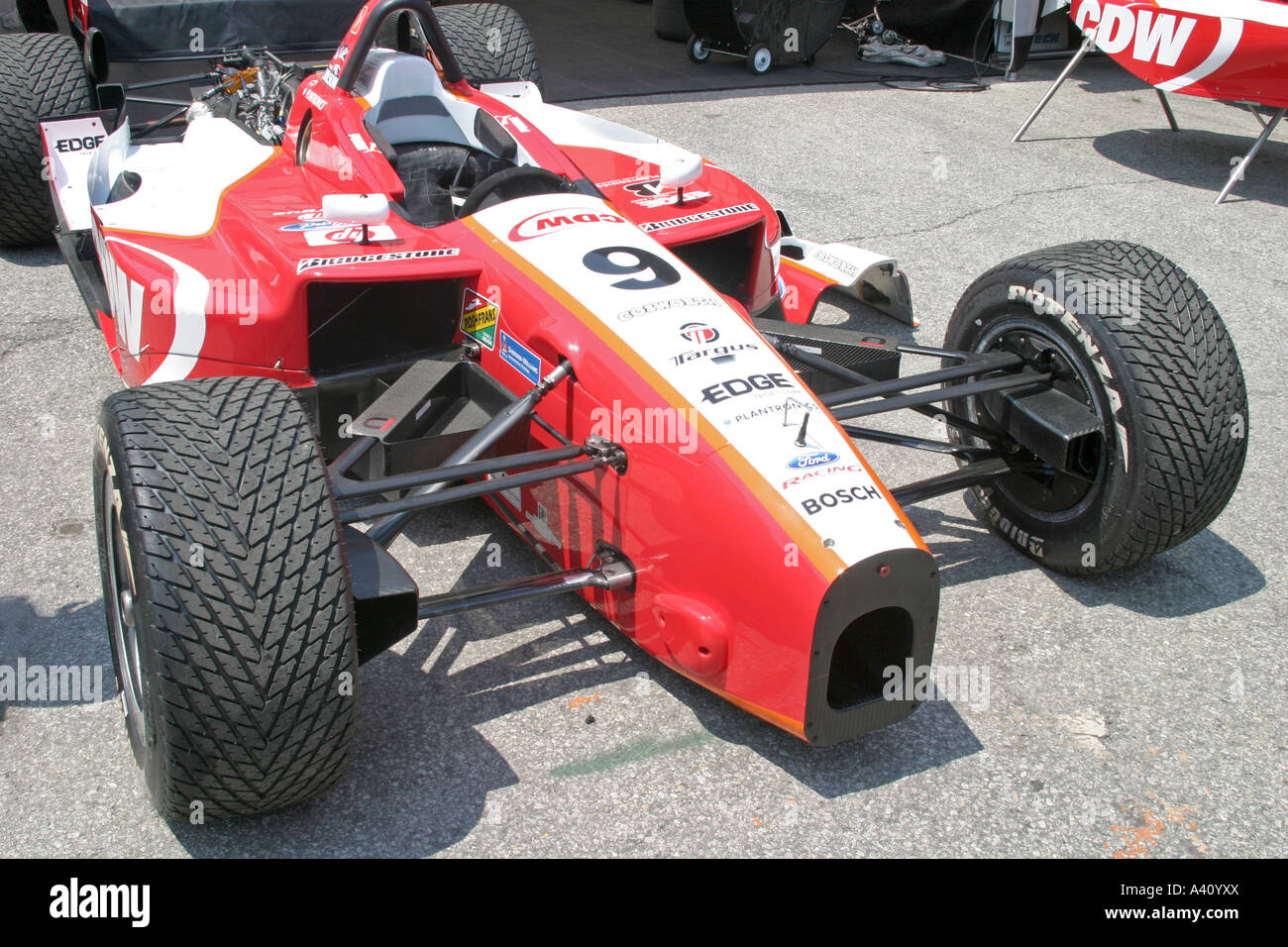 frontal view of racing car Stock Photo - Alamy