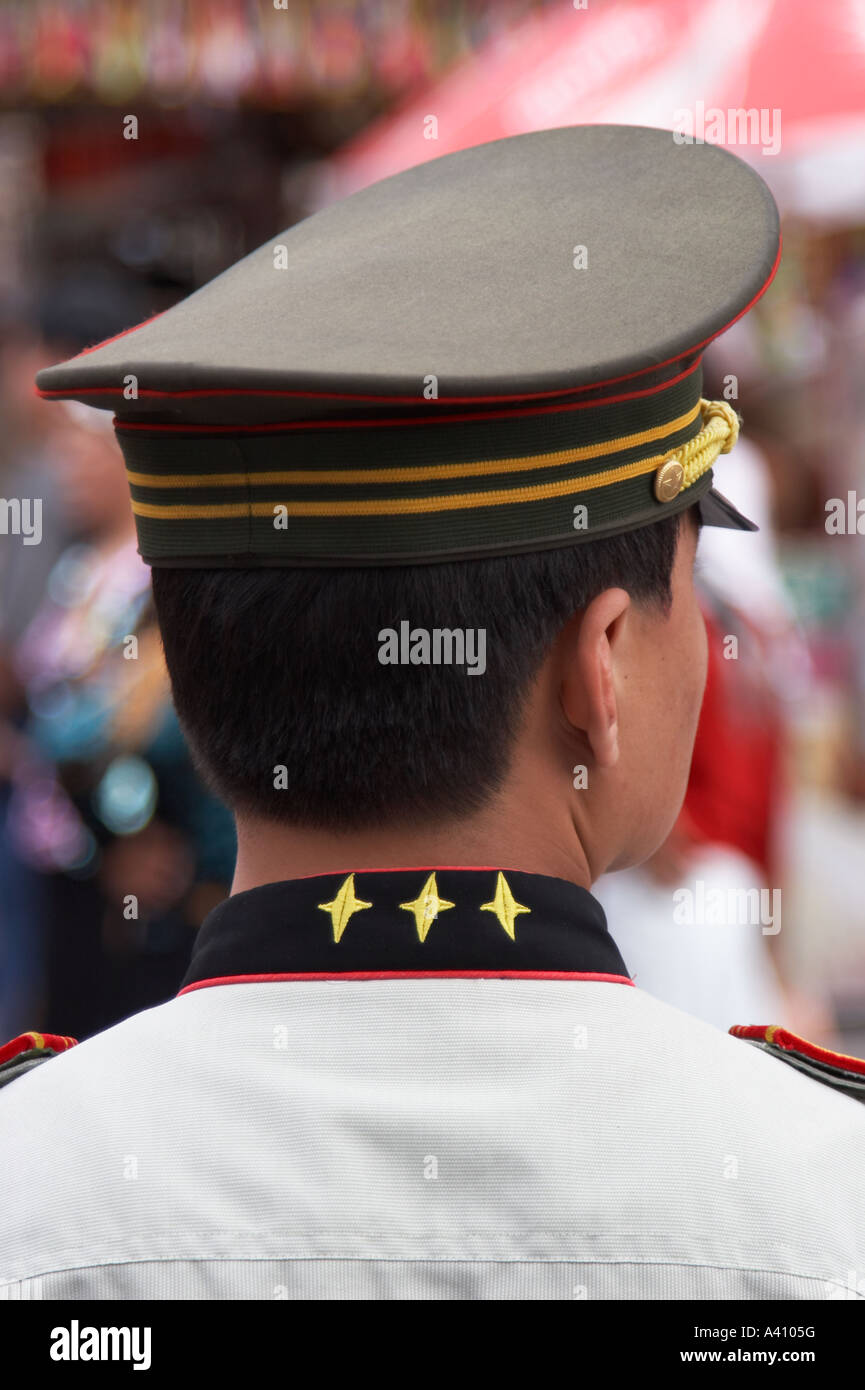 Rear View Of Guard In Uniform Stock Photo - Alamy