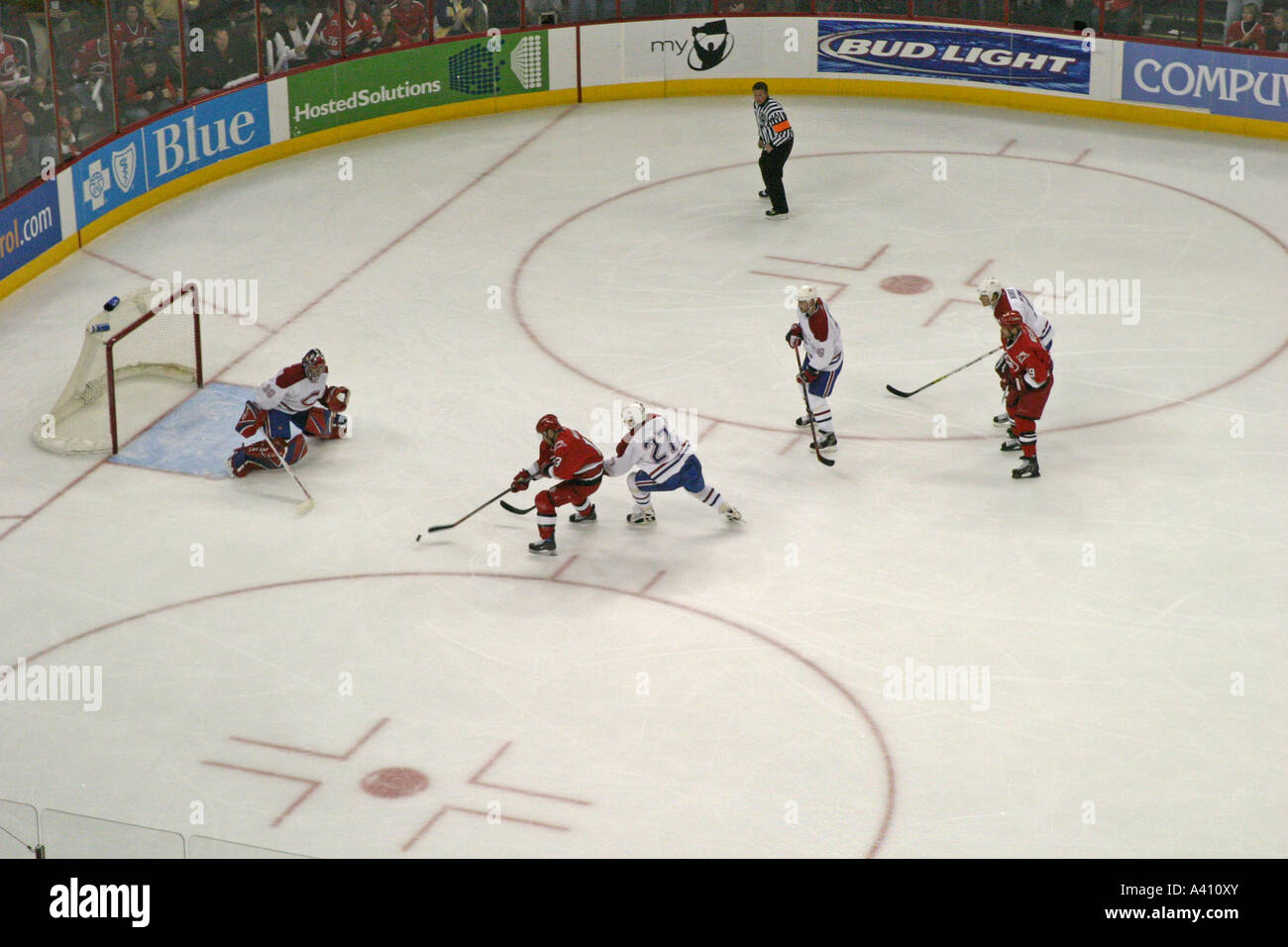 Ice hockey goalie in action hires stock photography and images Alamy