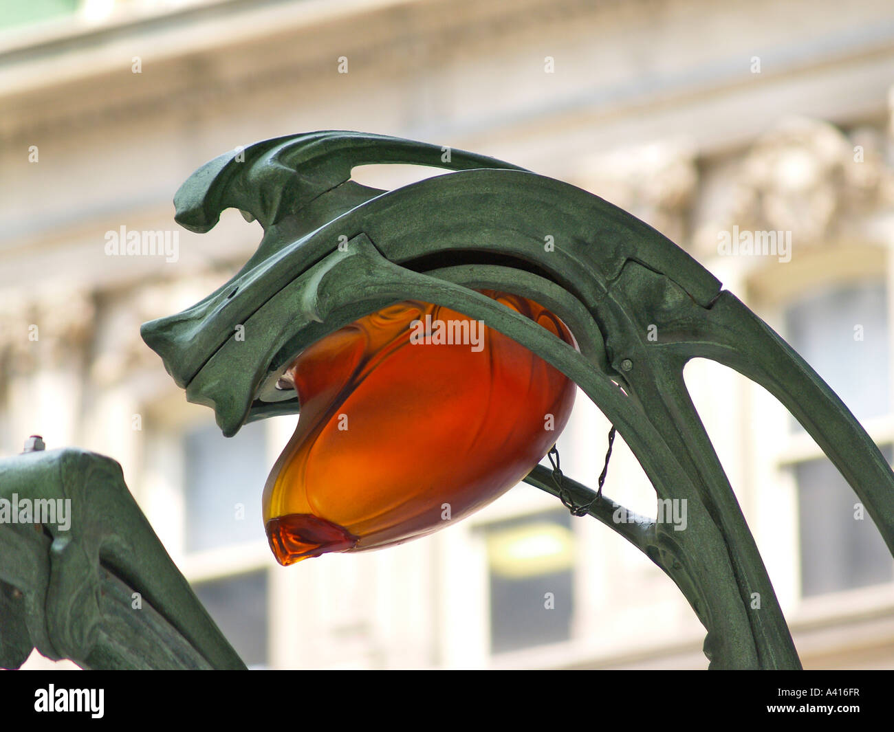 Detail of the exotic art nouveau Parisian Metro entrance design by ...