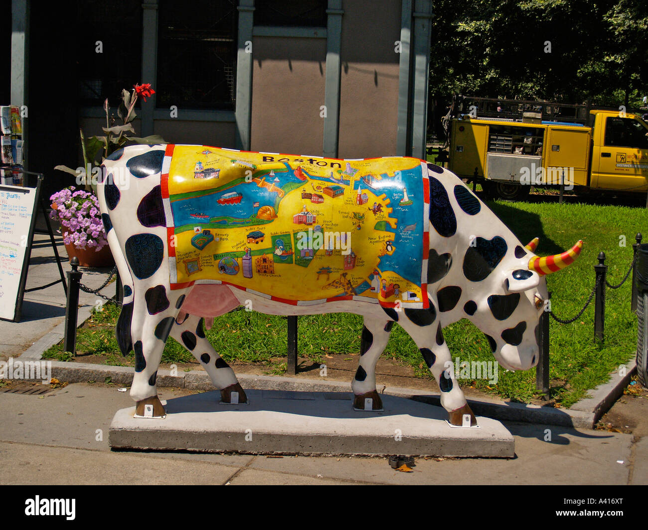“Kids Map of Boston” by Artist Beth Johnson as part of the Cow Parade