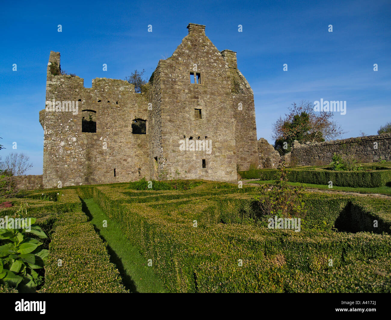 Tully Castle, Derrygonnelly Co. Fermanagh Northern Ireland Travel Stock Photo