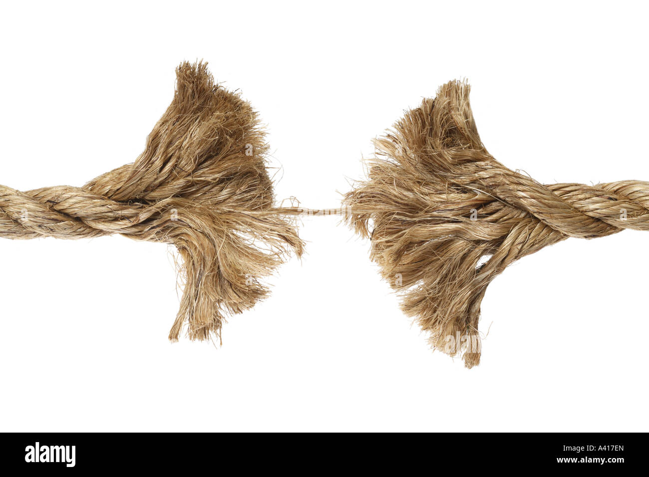 Breaking Rope Closeup Stock Photo Alamy