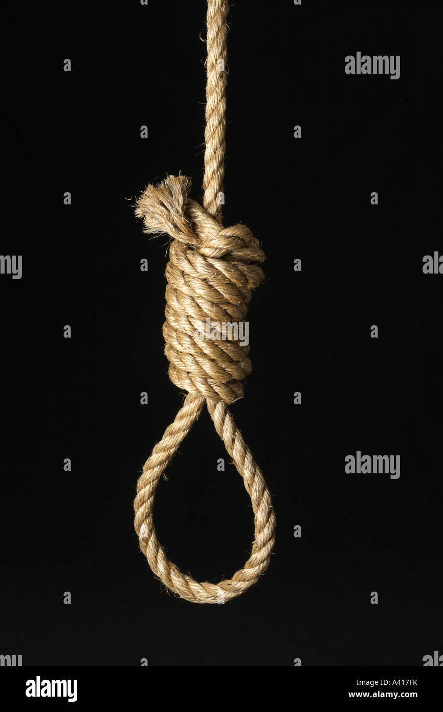 Rope noose knot hi-res stock photography and images - Page 23 - Alamy