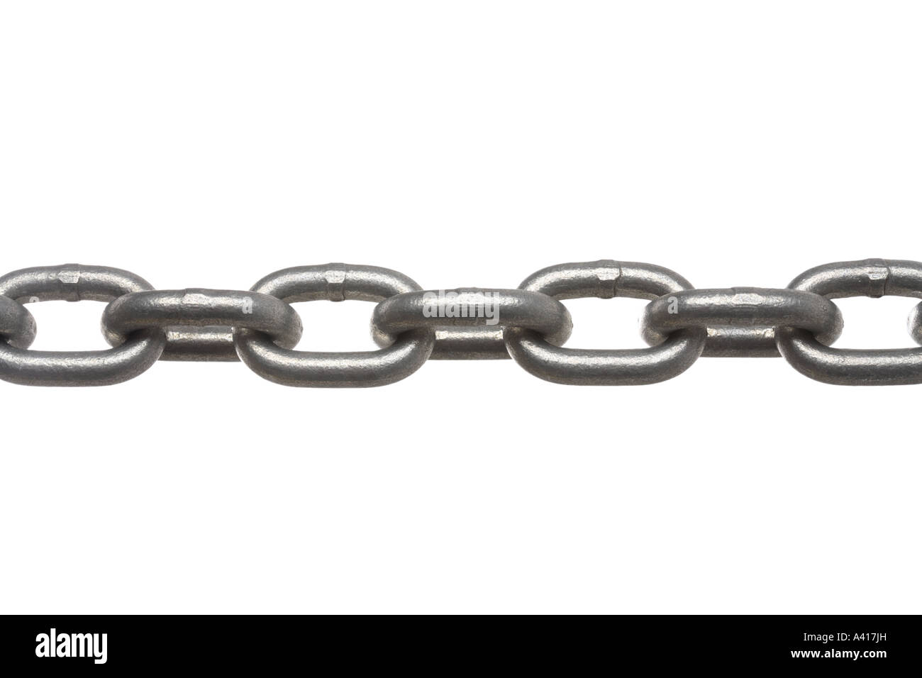 Steel Chain Links Stock Photo