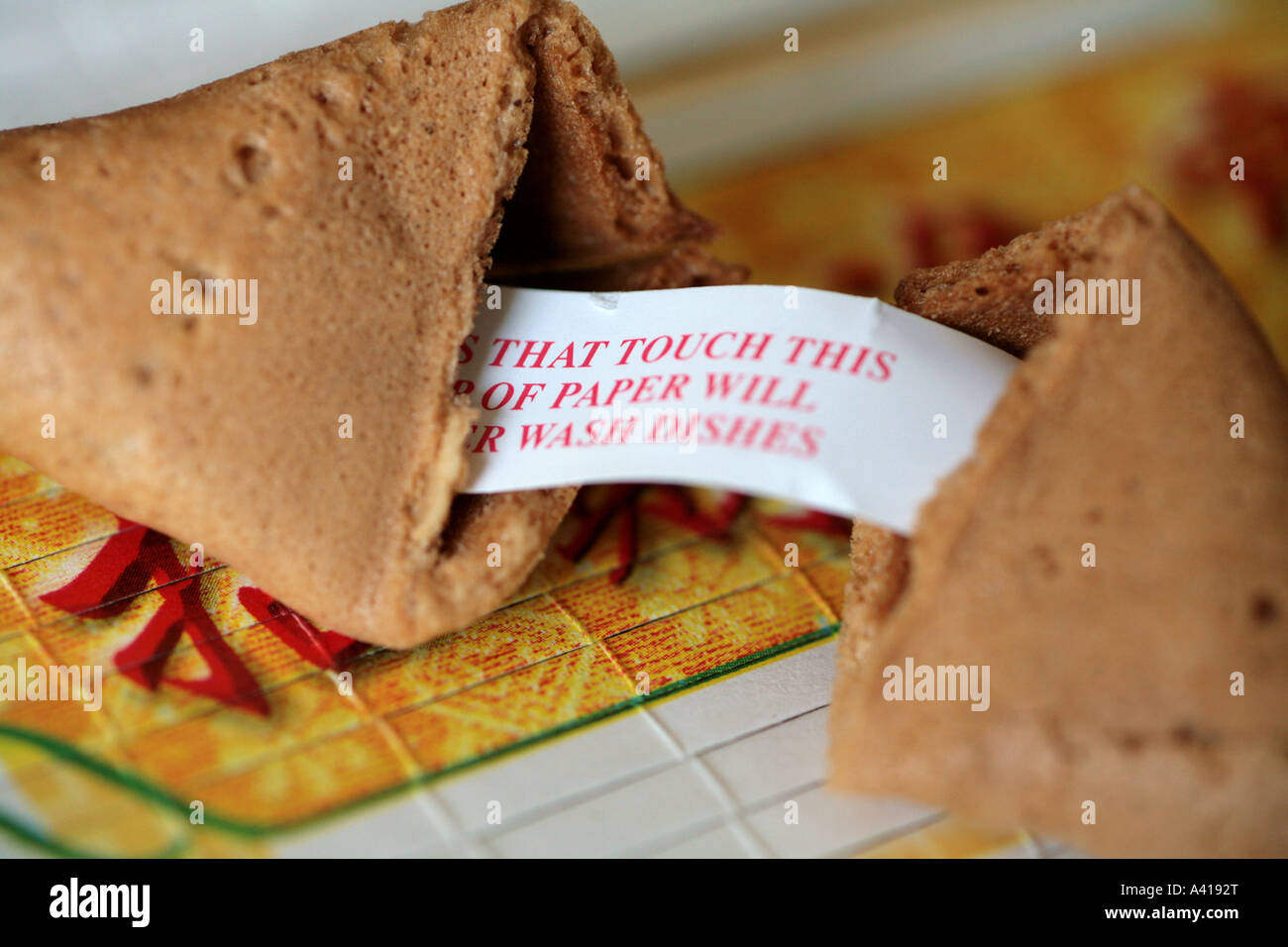 chinese fortune cookies Stock Photo