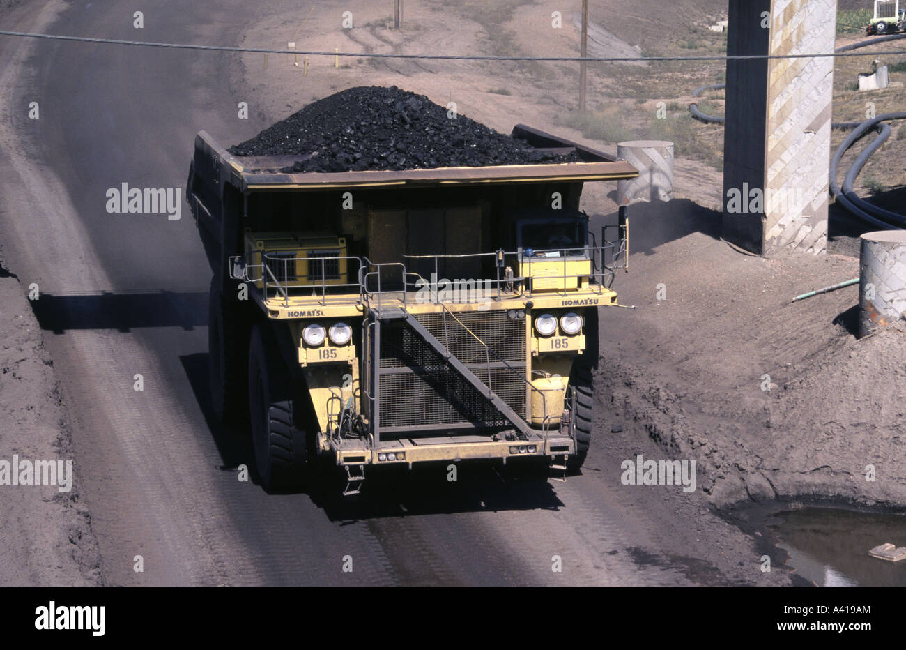 Truck carrying coal, Black Thunder Coal Mine, Southern Powder River