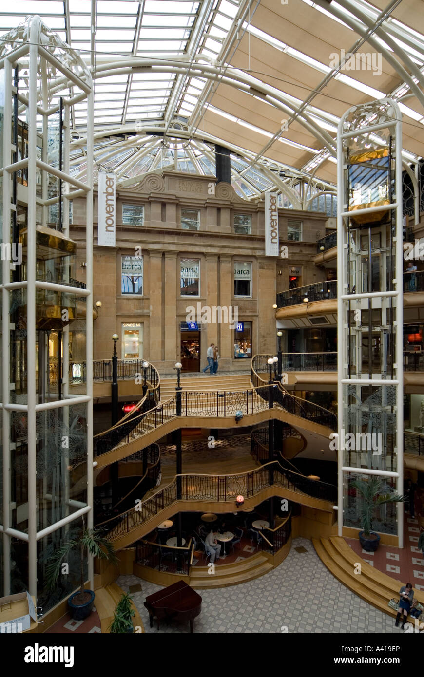 The Princes Square Shopping Centre in Glasgow Stock Photo