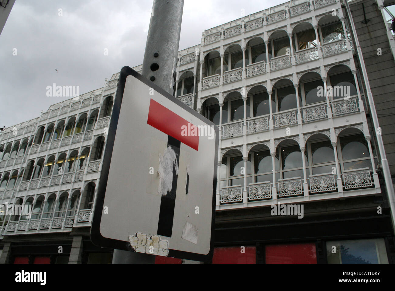 Grafton street road sign Stock Photo Alamy