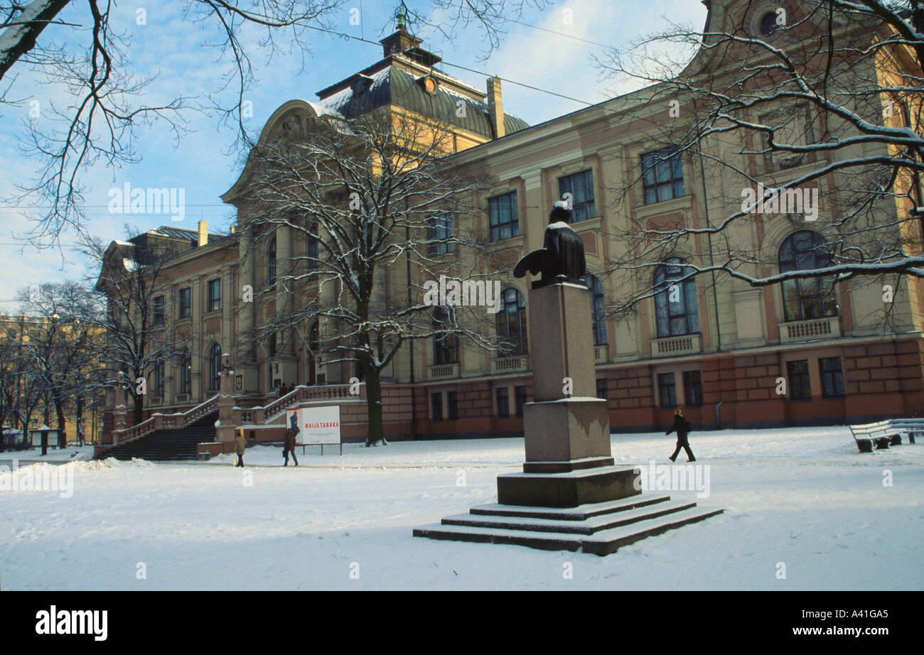 Exterior of National Art Gallery of Latvian Art in Riga Latvia Stock