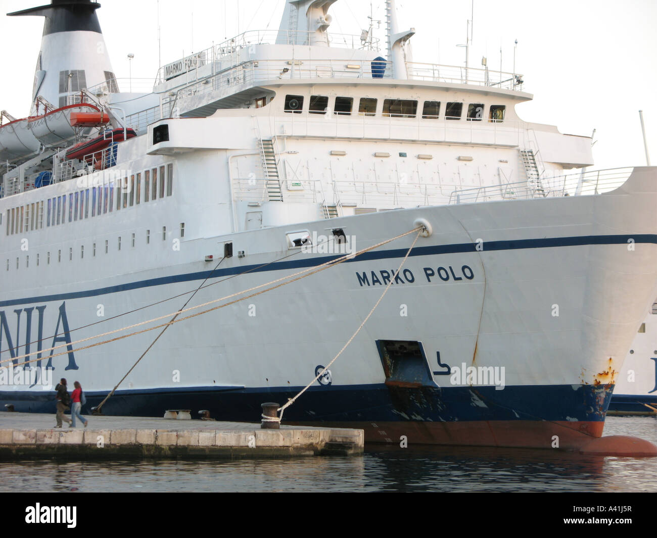 Jadrolinija ferryboat ship "Marco polo" in Rijeka harbor, Croatia, Europe,  2007 Stock Photo - Alamy
