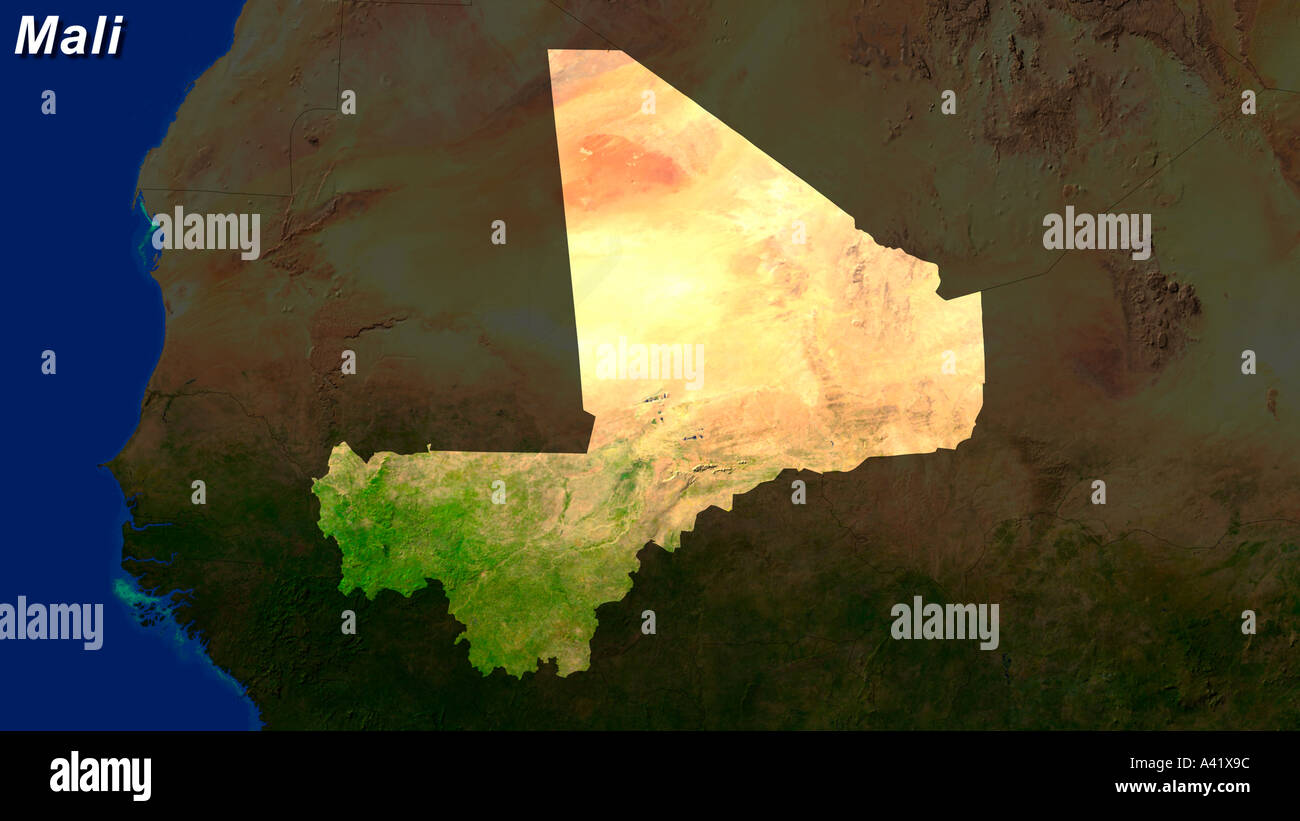Mali map hi-res stock photography and images - Alamy