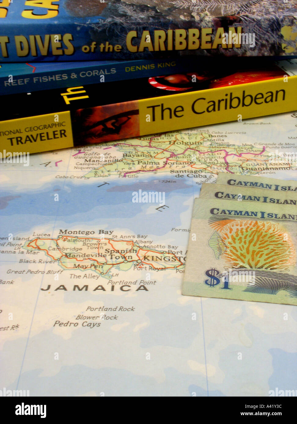 Caribbean guidebook Best Dives of the Caribbean map of the Caibbean