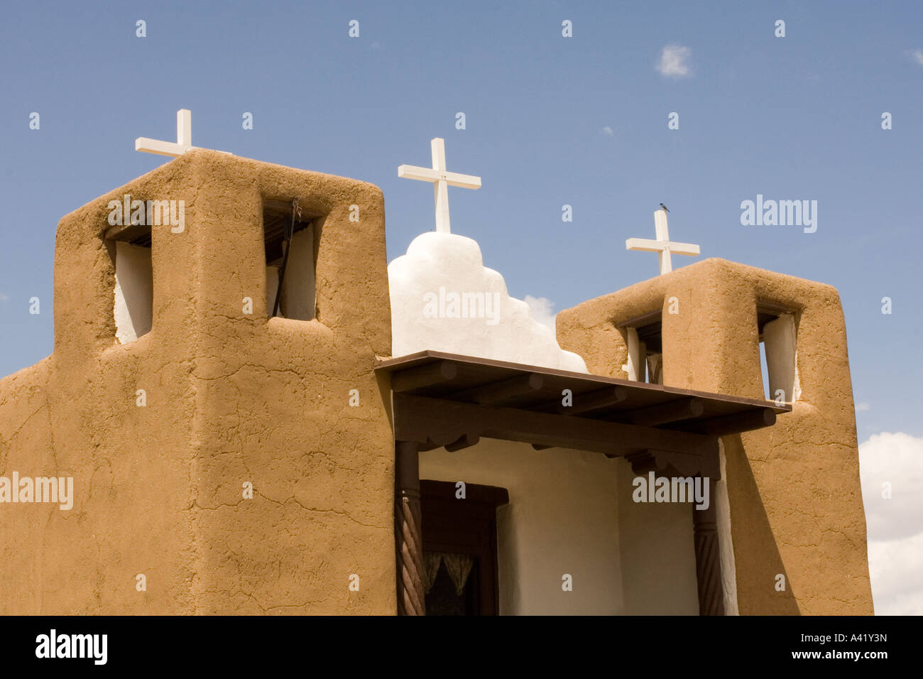 San Geronimo Church Taos Pueblo New Mexico Built in 1850 Stock Photo