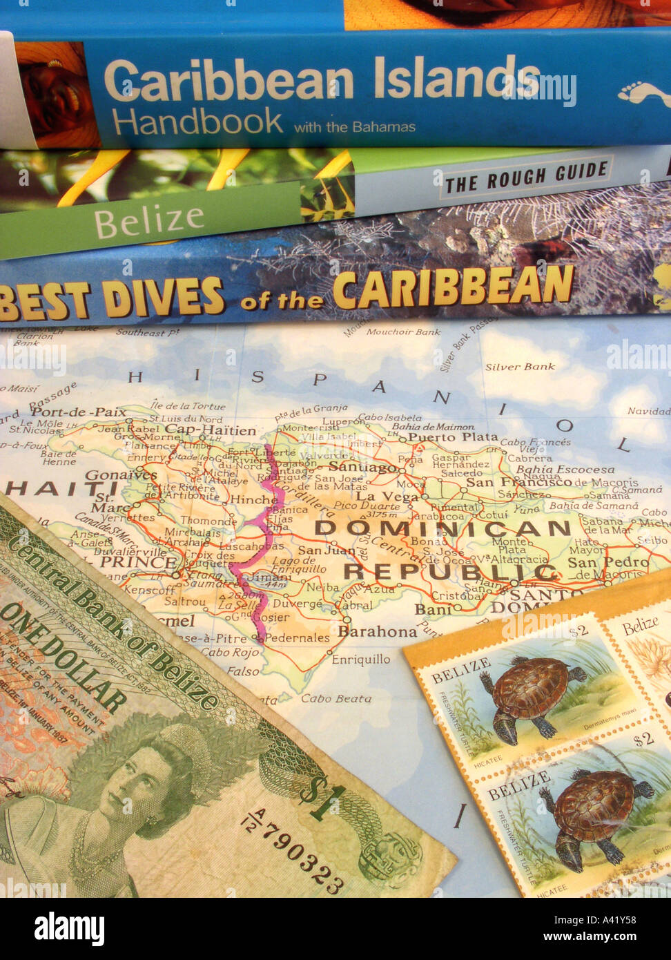 Caribbean guidebook Best Dives of the Caribbean map of the Caibbean