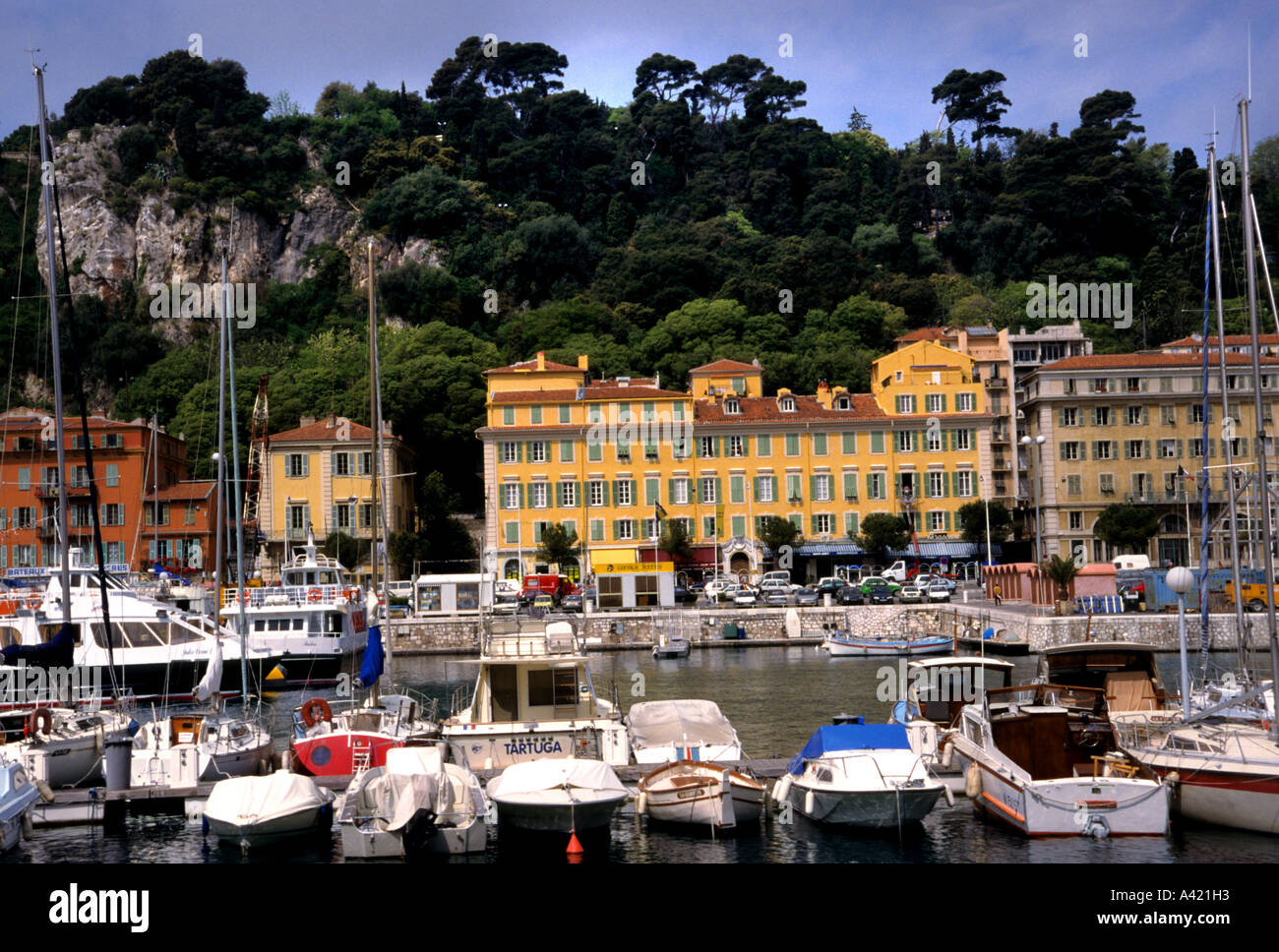 Nice French Riviera France Côte d'Azur port sea Stock Photo - Alamy