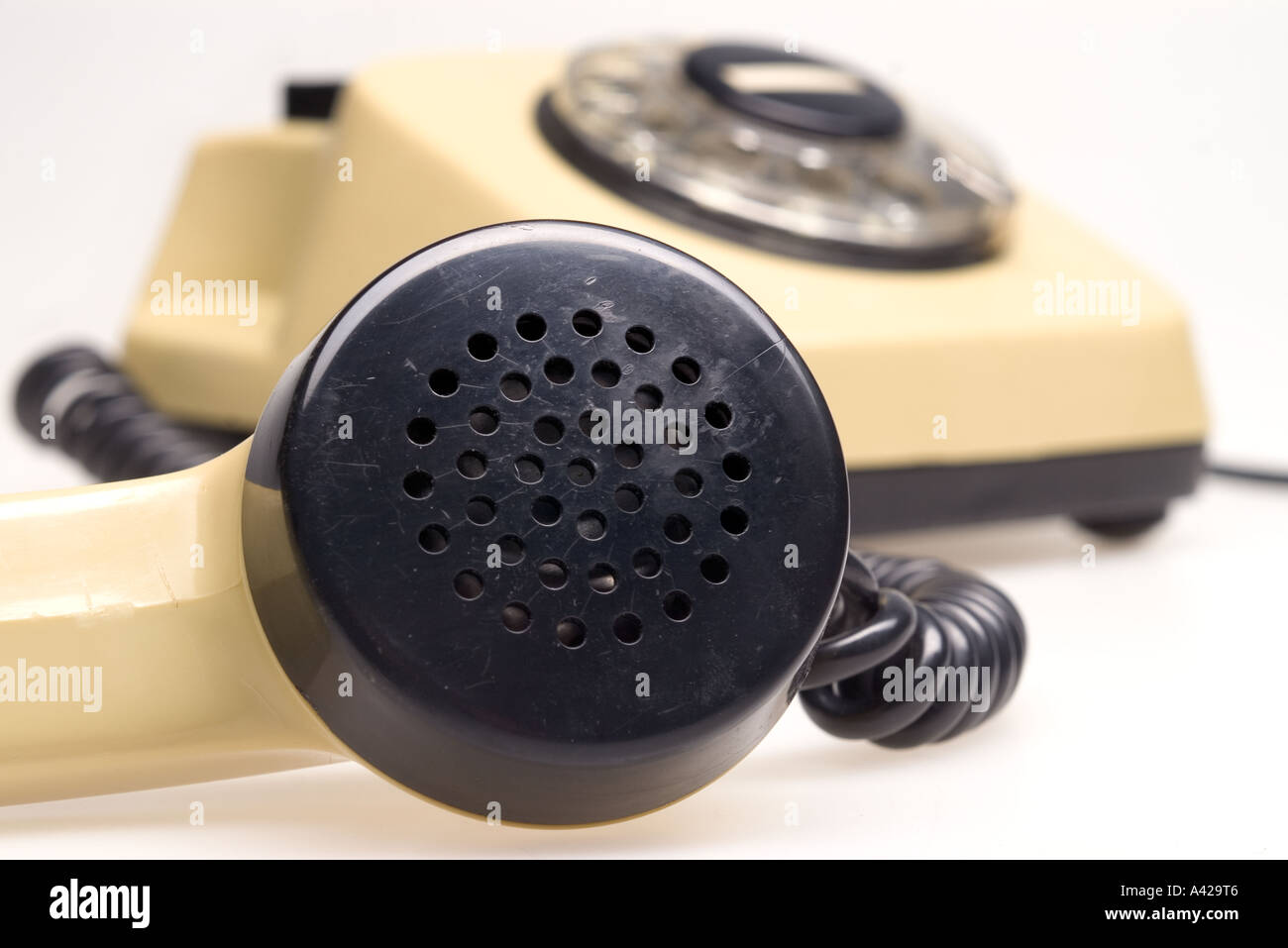 Eighties looking telephone Stock Photo