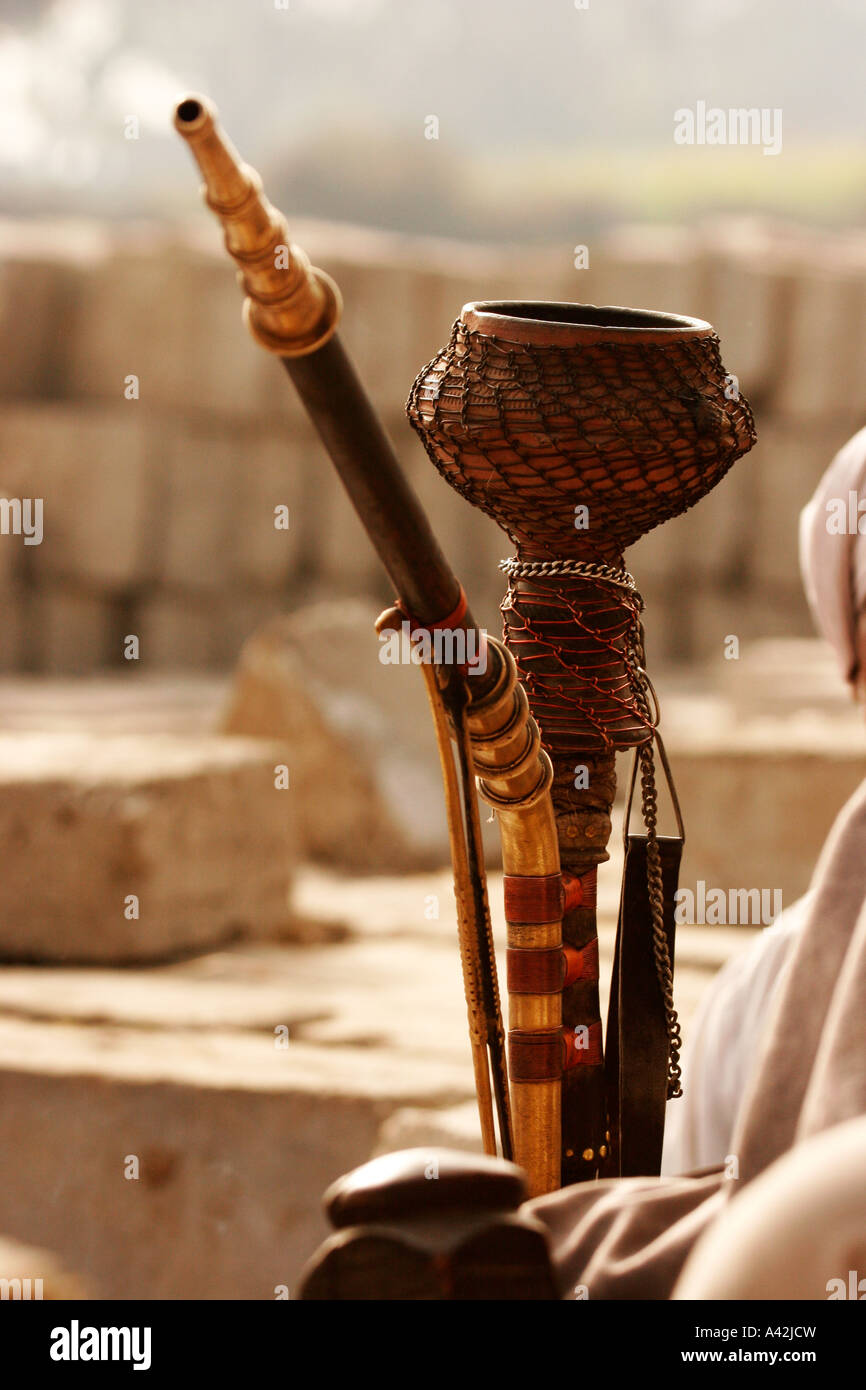 Hooka, Indian water pipe smoking device, India Stock Photo Alamy