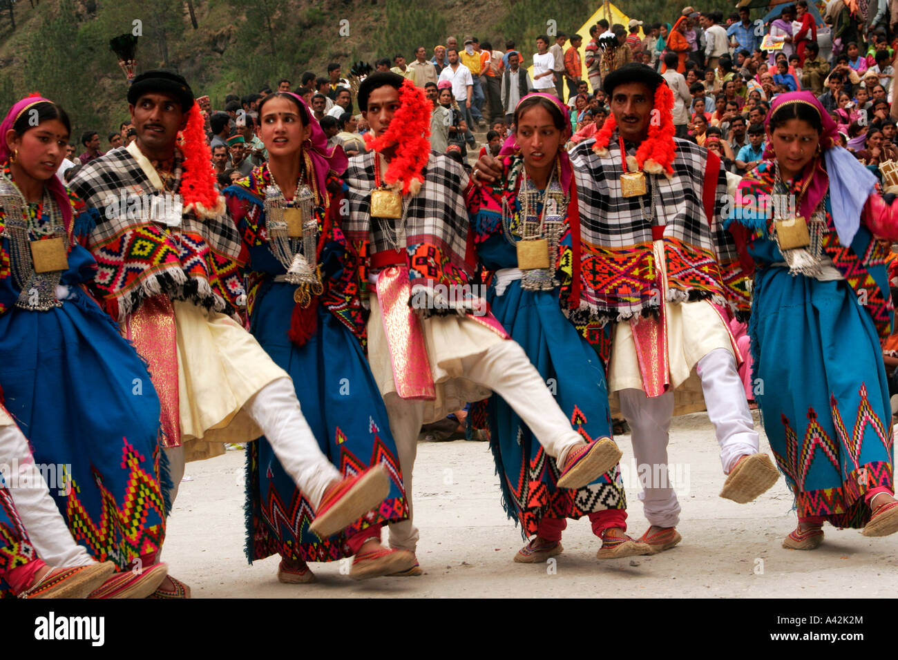 Villagers were participating in the dance sequence during the Banjar