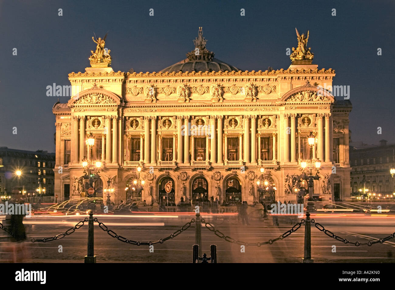 France Paris opera garnier at night Stock Photo