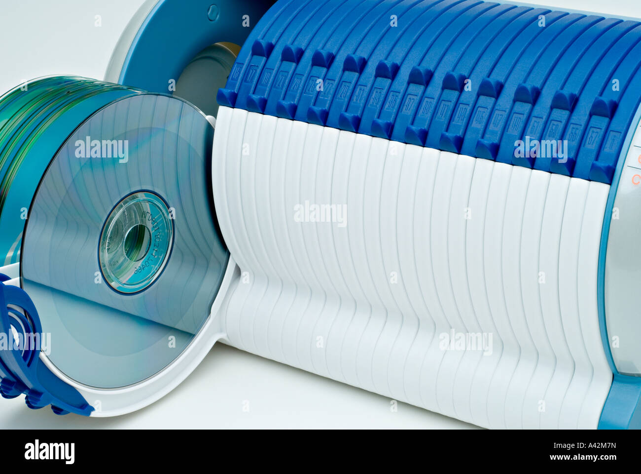 Compact disc storage holder Stock Photo - Alamy