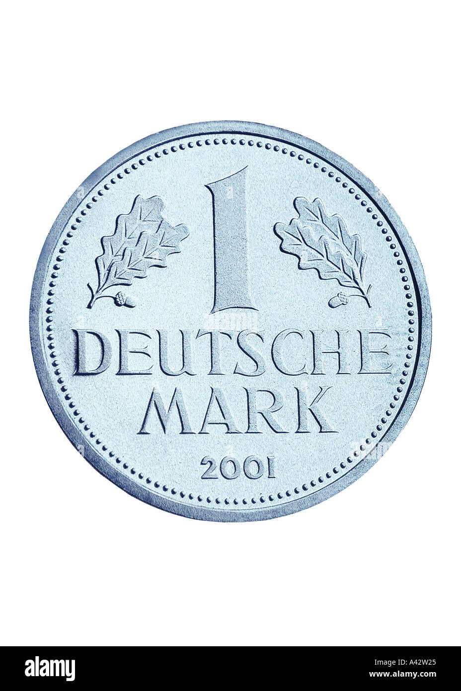 1 D Mark Deutschmark Stock Photo