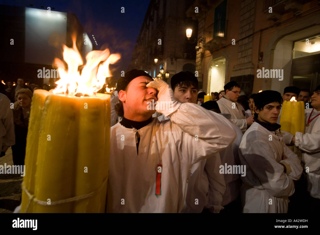 Celebration for S Agata Saint protector of Catania Sicily Italy Stock Photo