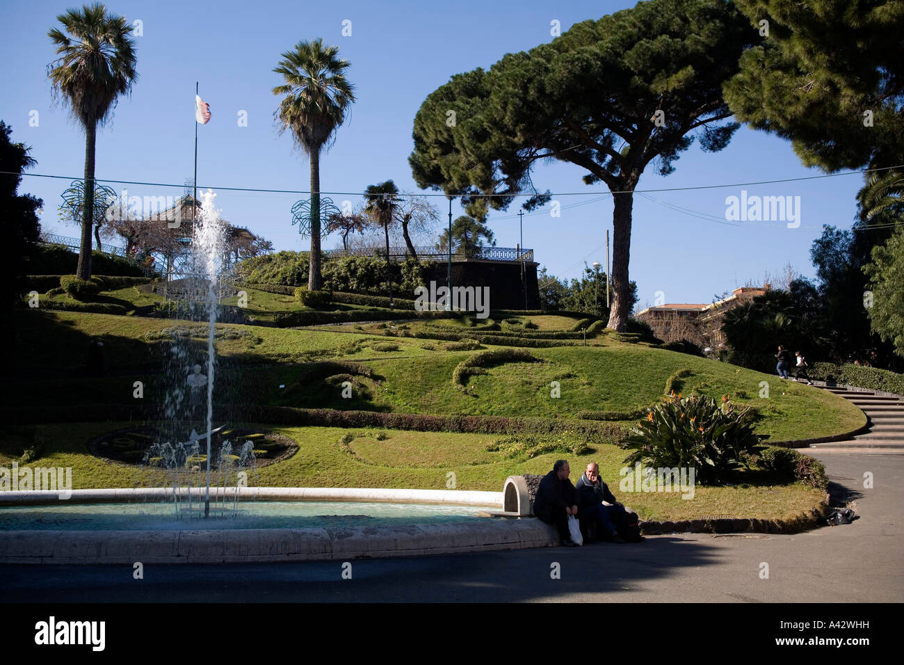 Bellini Garden Catania Sicily Italy Stock Photo