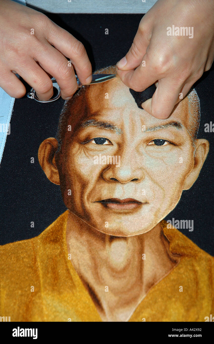 XQ Embroidery Dalat Vietnam Viet Nam South East Asia Stock Photo Alamy