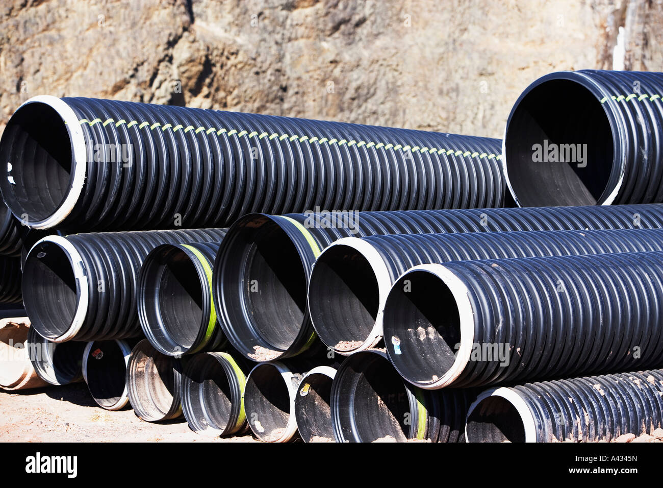 WATER PIPES, CONSTRUCTION Stock Photo Alamy