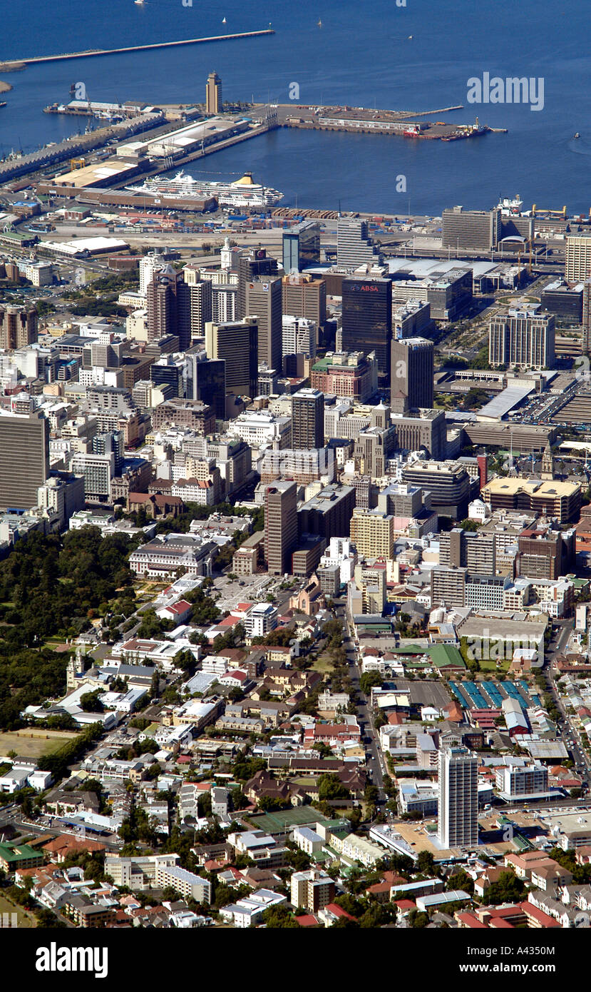 View of Cape Town city skyline from south africa Stock Photo - Alamy