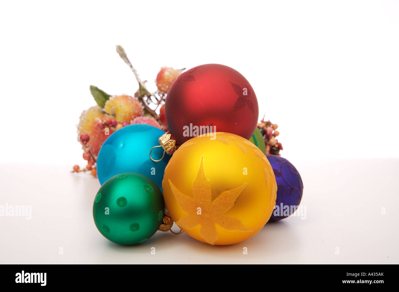 Group christmas baubles cut out hi-res stock photography and images - Alamy