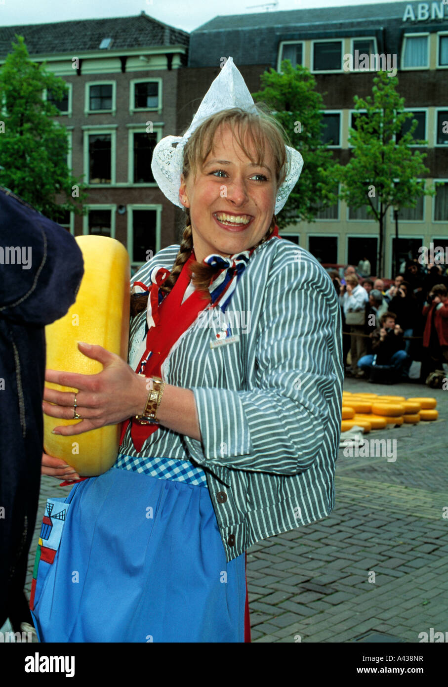 dutch lady in national costume, holland Stock Photo Alamy