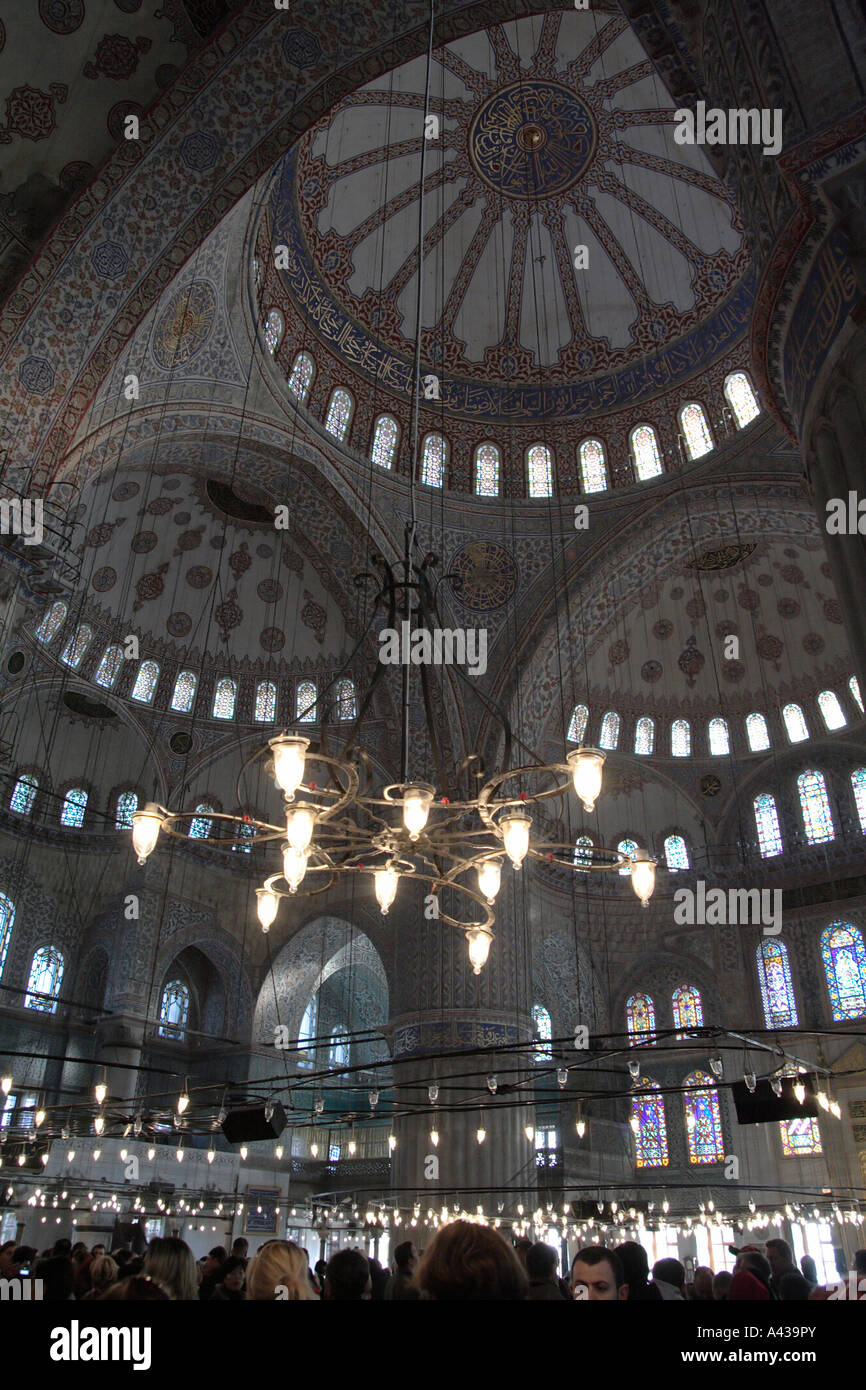 Inside the Blue Mosque, Istanbul, Turkey Stock Photo - Alamy