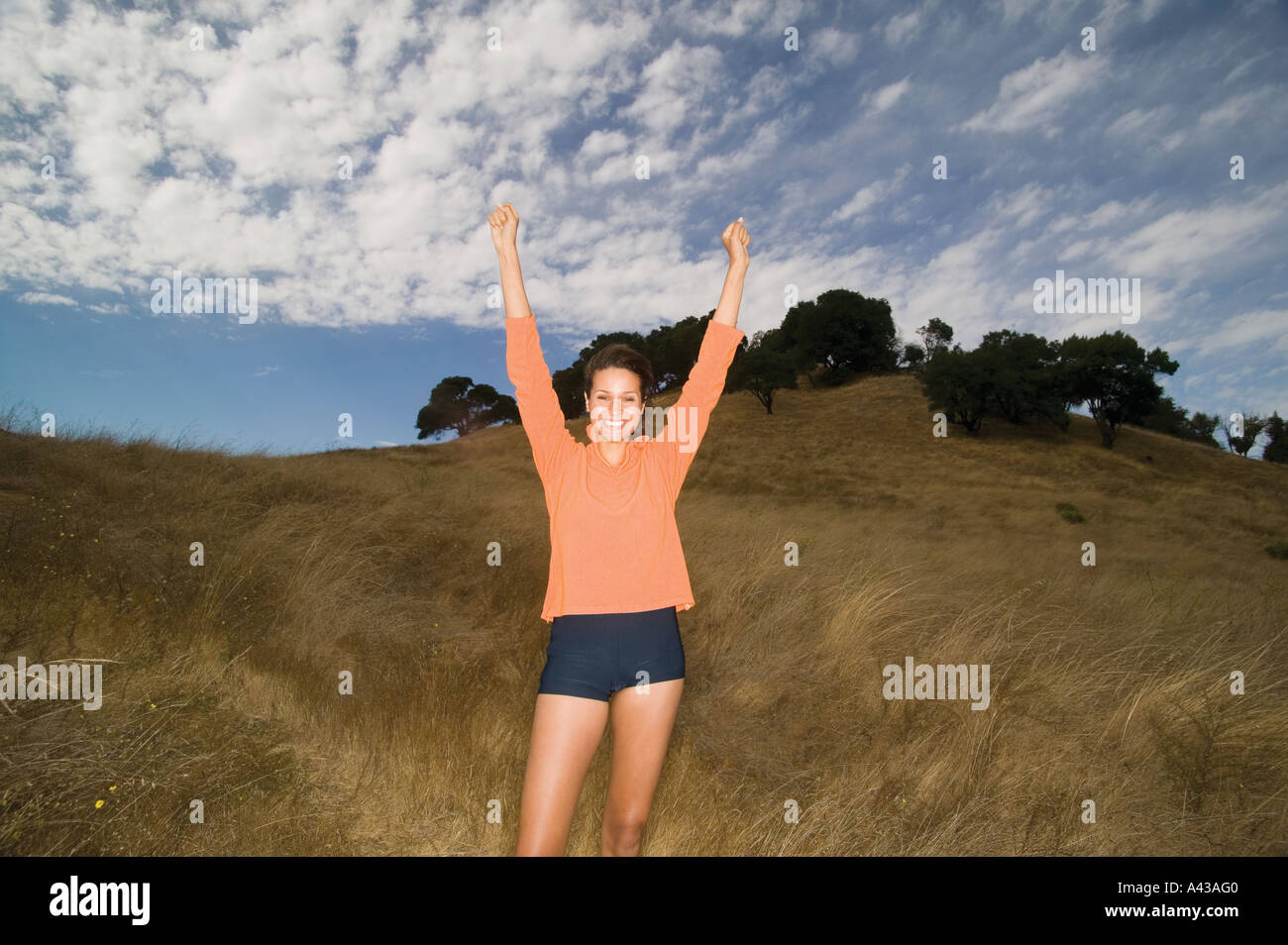 Hands above head hi-res stock photography and images - Alamy