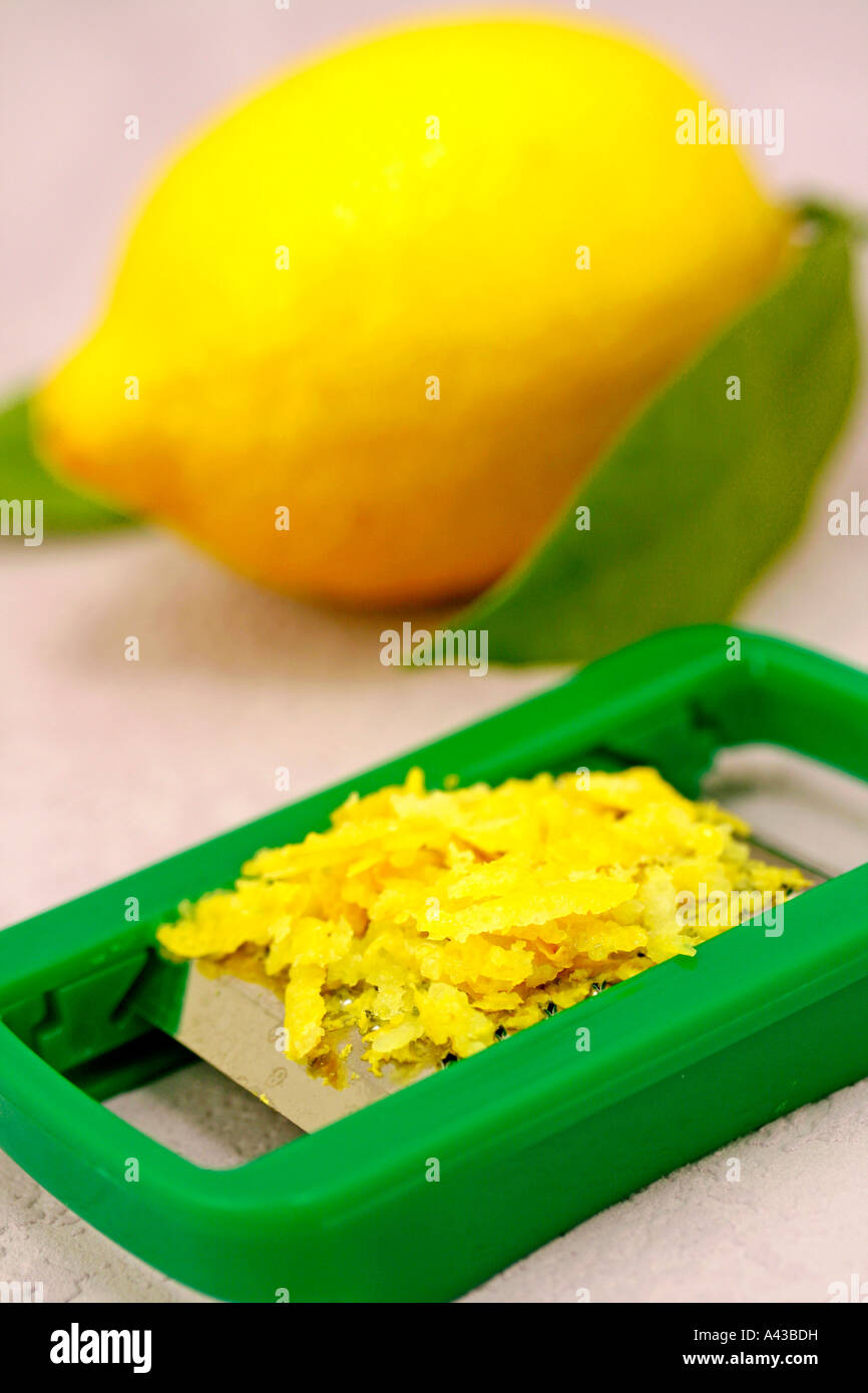 Lemon zest Stock Photo