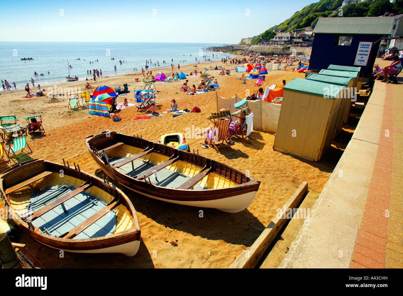 boat hire Ventnor beach Isle of Wight England UK Great Britain Stock