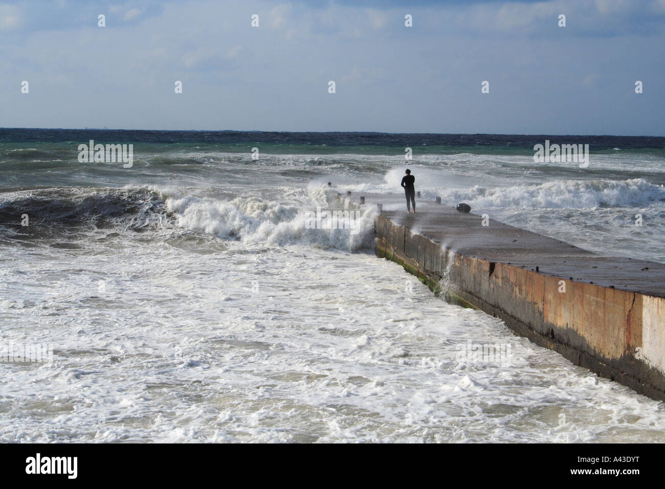 Beach in Victory park Sevastopol Crimea Ukraine Stock Photo