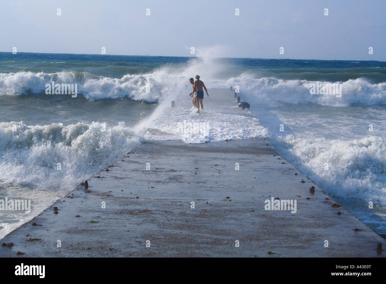 Beach in Victory park Sevastopol Crimea Ukraine Stock Photo
