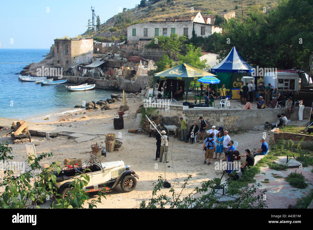 Vassili beach Balaklava Crimea Ukraine Stock Photo