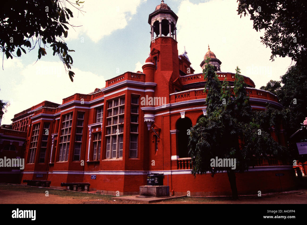 Exterior of Government museum or Madras Museum formally opened in 1896 at the Pantheon Complex in Chennai in India Stock Photo