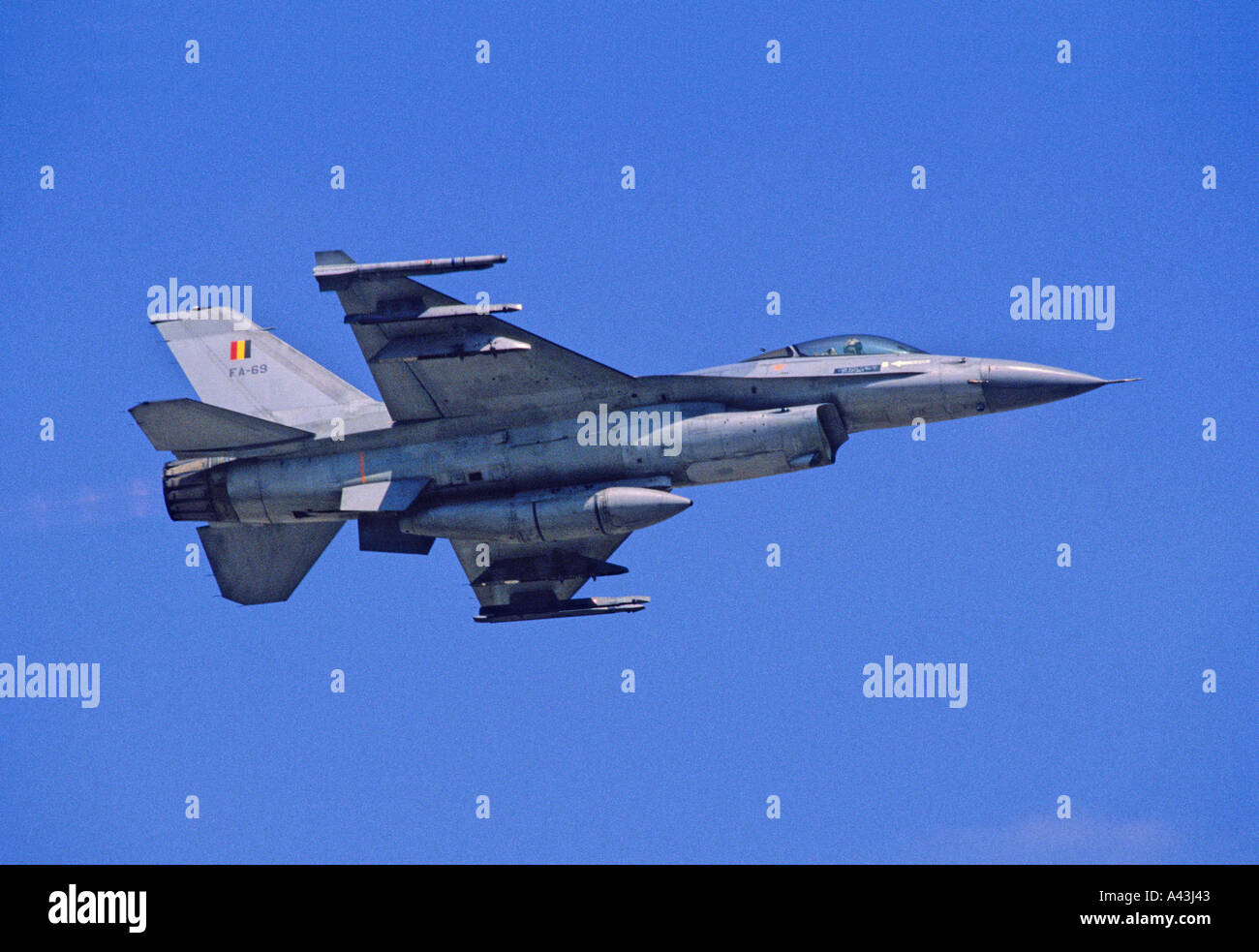 Belgian Air force General Dynamics F-16 Fighting Falcon Stock Photo