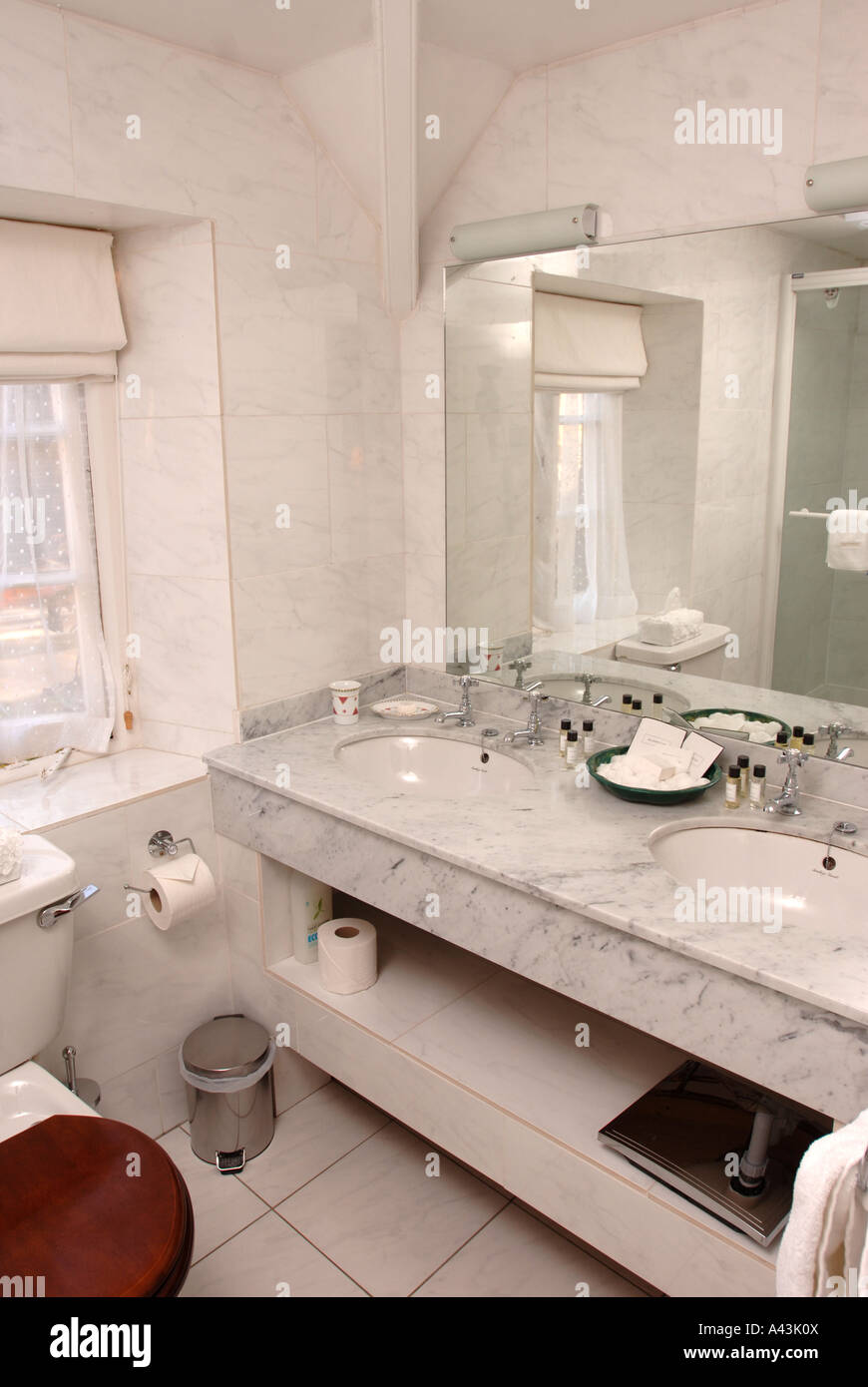 A Compact Ensuite Bathroom Off A Bed And Breakfast Bedroom