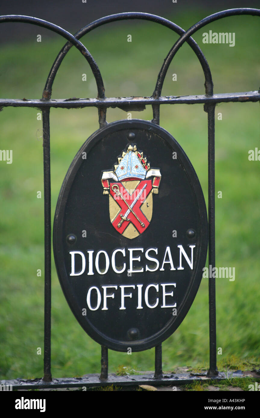 Sign outside diocesan office near hi-res stock photography and images ...