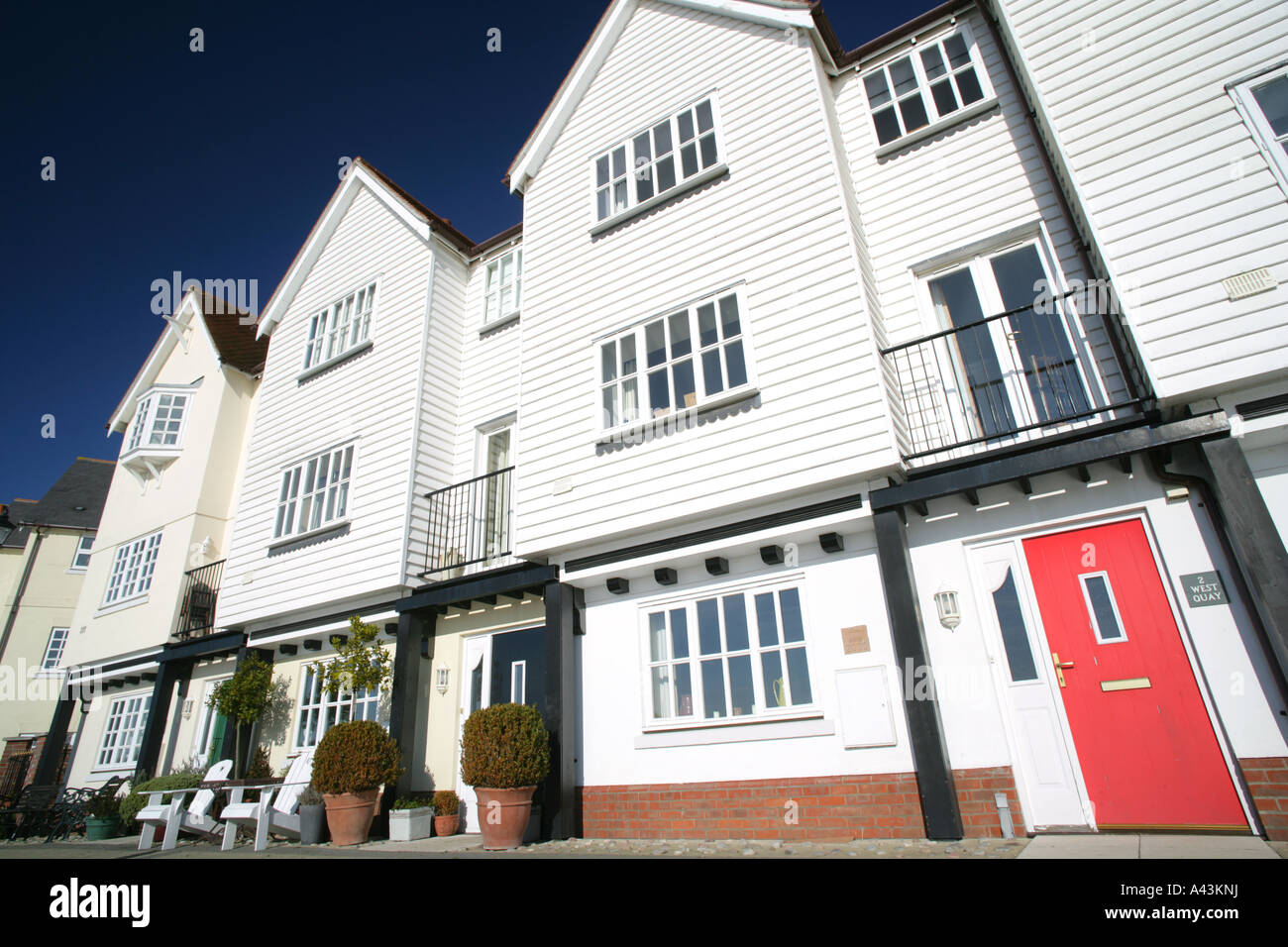 Quay houses, Wivenhoe, Essex, England, UK Stock Photo Alamy