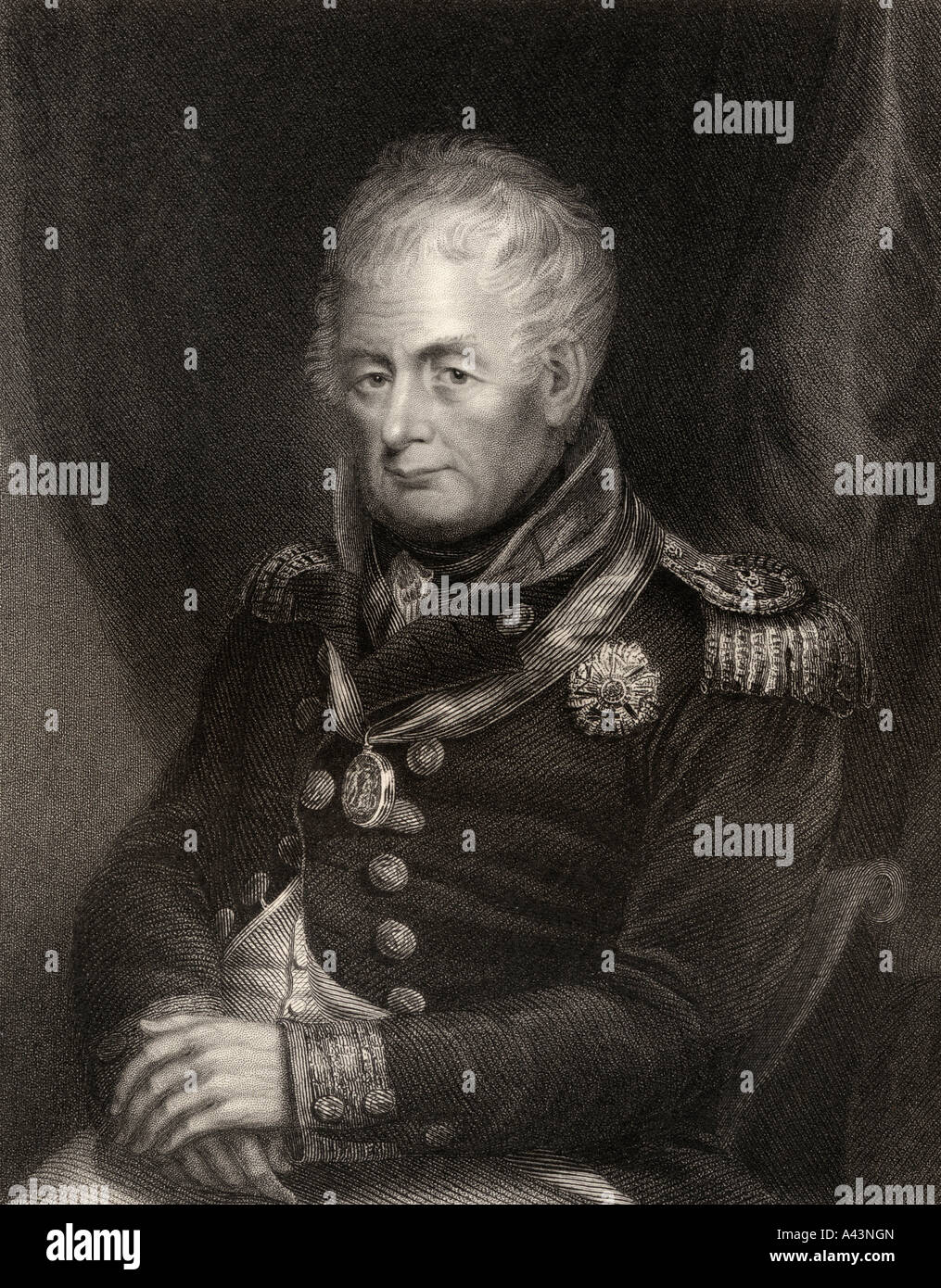 Admiral William Carnegie, 7th Earl of Northesk, 1758 -1831. Stock Photo