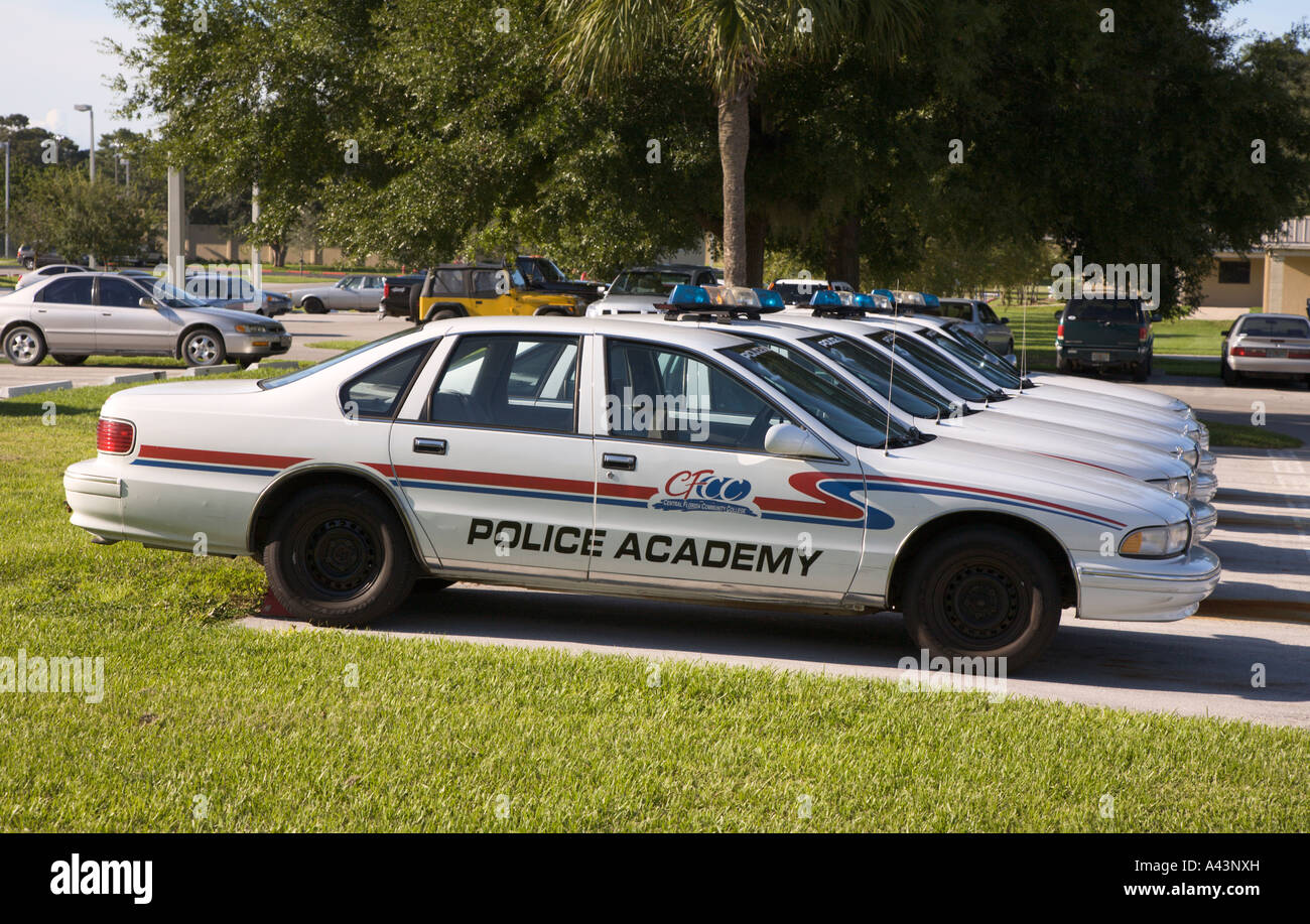 Police car used for training at Central Florida Community College in Ocala,  Florida, USA Stock Photo - Alamy