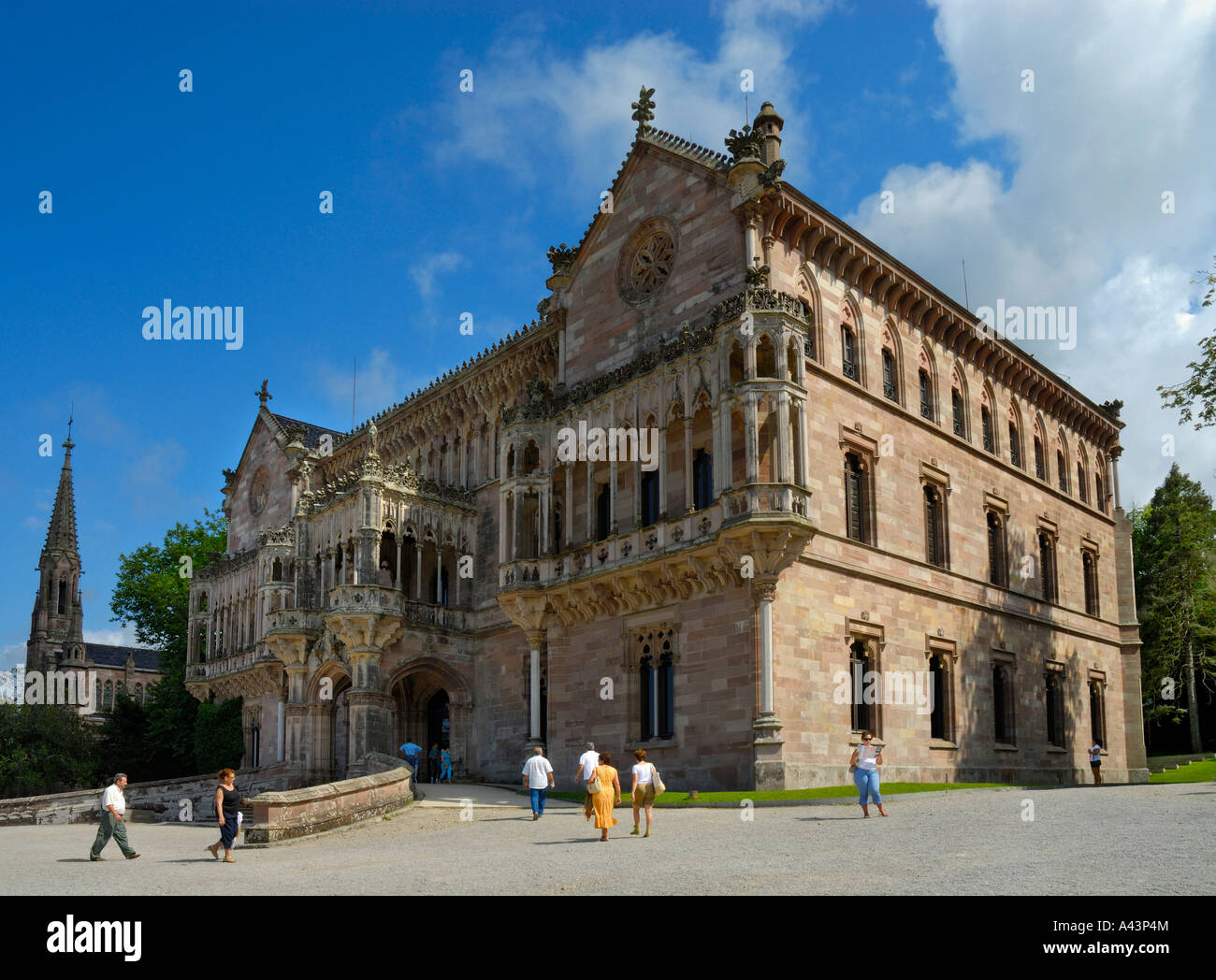 PALACIO DEL MARQUES DE COMILLAS COMILLAS CANTABRIA SPAIN Stock Photo