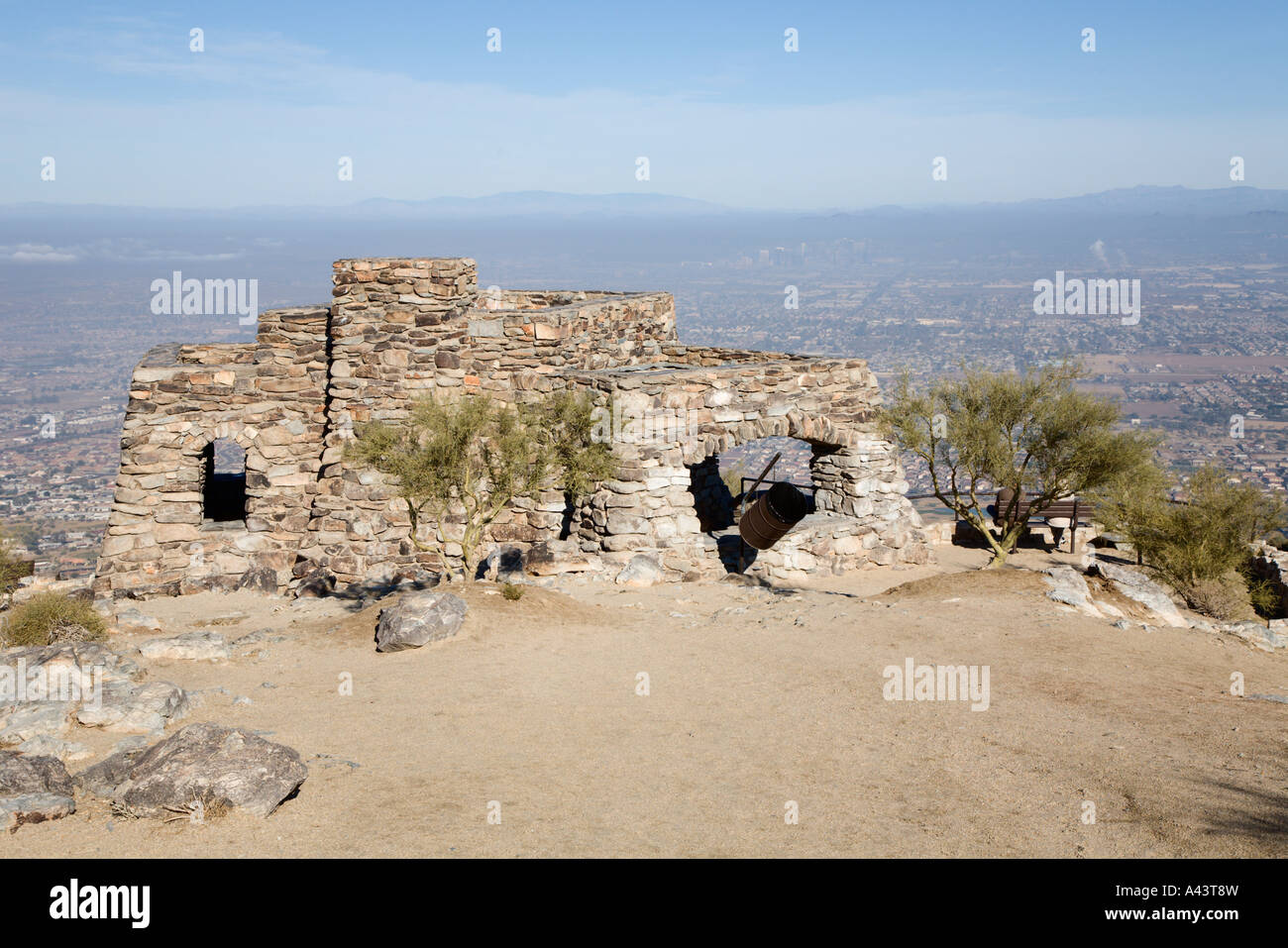 Dobbins Lookout on South Mountain overlooking city of Phoenix, Arizona, USA Stock Photo Alamy