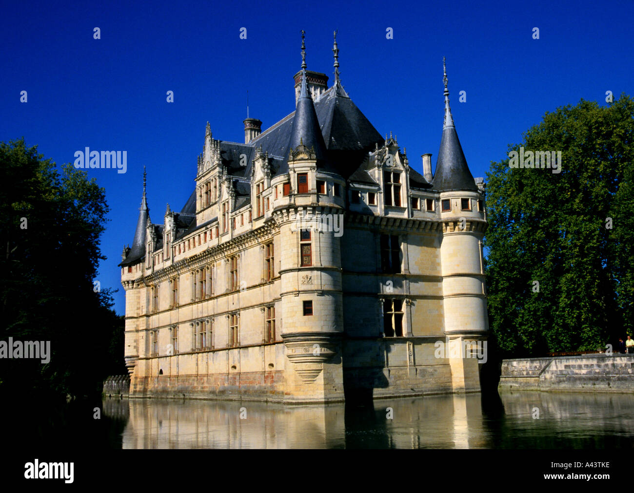 Azay le Rideau Chateau Castle Loire France French Stock Photo - Alamy